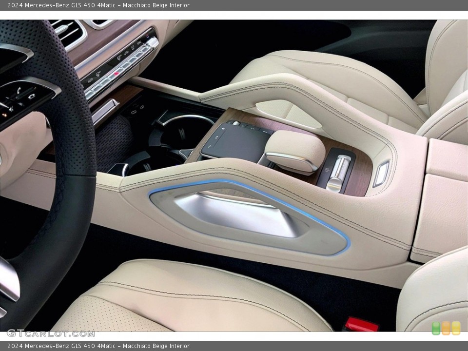 Macchiato Beige Interior Controls for the 2024 Mercedes-Benz GLS 450 4Matic #146463482