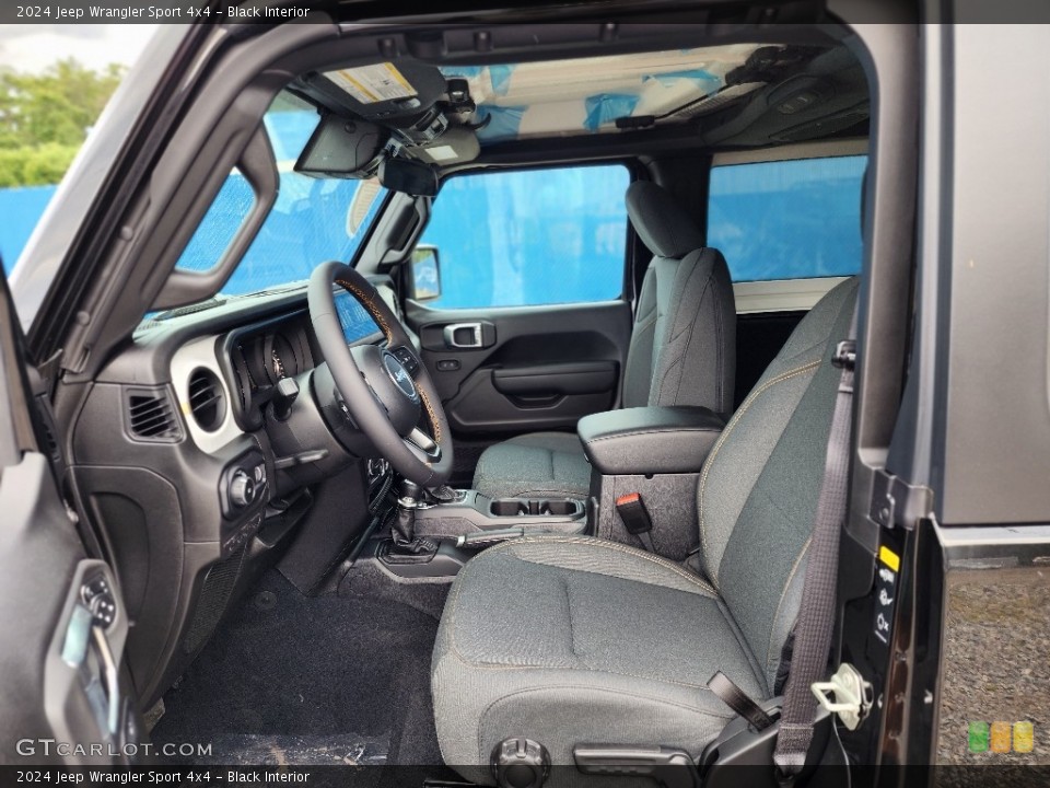 Black Interior Photo for the 2024 Jeep Wrangler Sport 4x4 #146464067