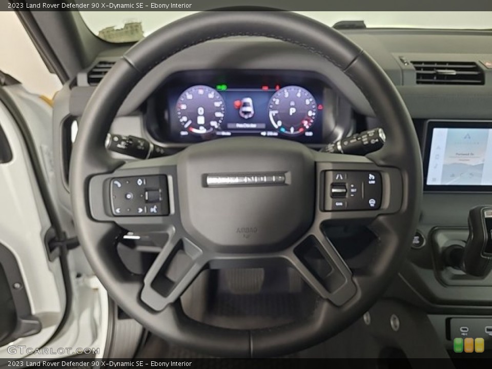 Ebony Interior Steering Wheel for the 2023 Land Rover Defender 90 X-Dynamic SE #146465092