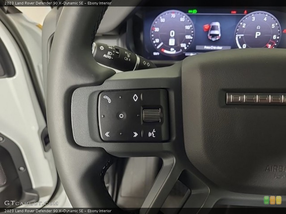 Ebony Interior Steering Wheel for the 2023 Land Rover Defender 90 X-Dynamic SE #146465101