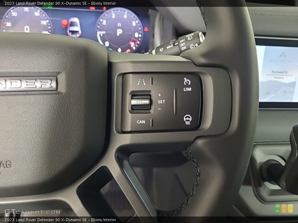 Ebony Interior Steering Wheel for the 2023 Land Rover Defender 90 X-Dynamic SE #146465110