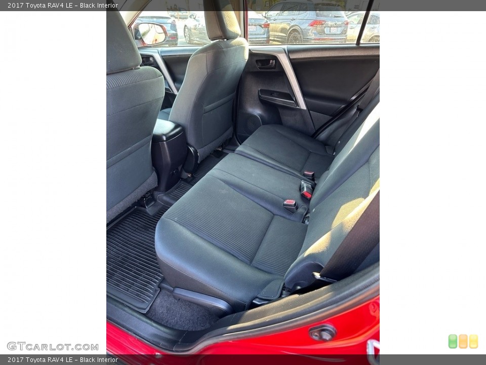 Black Interior Rear Seat for the 2017 Toyota RAV4 LE #146465266