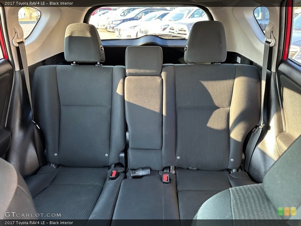 Black Interior Rear Seat for the 2017 Toyota RAV4 LE #146465269