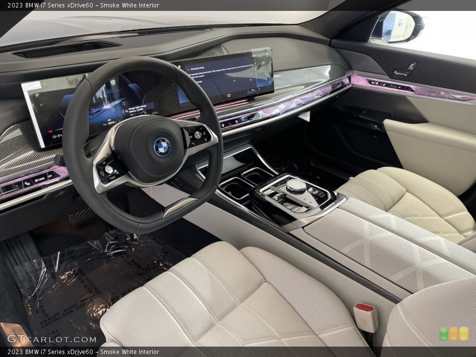 Smoke White Interior Photo for the 2023 BMW i7 Series xDrive60 #146465541