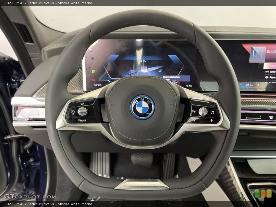 Smoke White Interior Steering Wheel for the 2023 BMW i7 Series xDrive60 #146465571