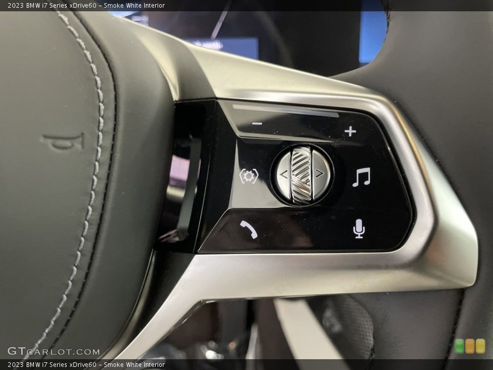 Smoke White Interior Steering Wheel for the 2023 BMW i7 Series xDrive60 #146465595