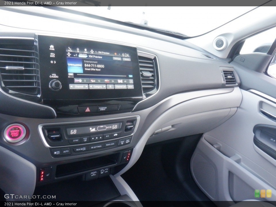 Gray Interior Dashboard for the 2021 Honda Pilot EX-L AWD #146465598