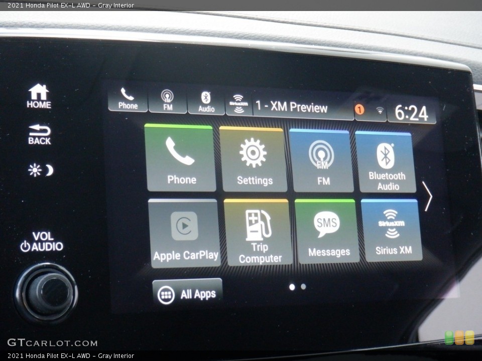 Gray Interior Controls for the 2021 Honda Pilot EX-L AWD #146465631