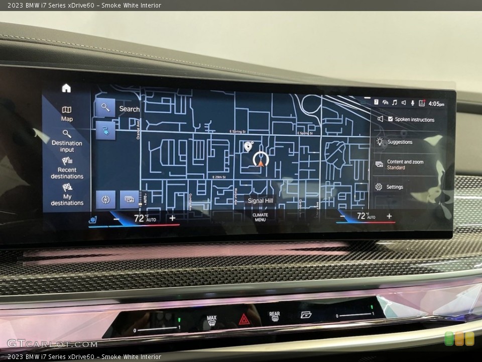Smoke White Interior Navigation for the 2023 BMW i7 Series xDrive60 #146465634