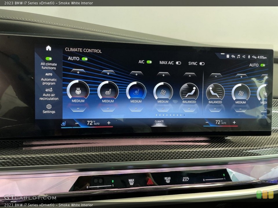 Smoke White Interior Controls for the 2023 BMW i7 Series xDrive60 #146465652