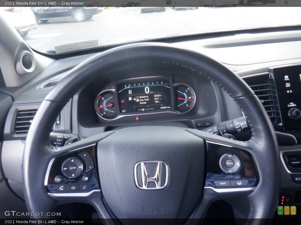 Gray Interior Steering Wheel for the 2021 Honda Pilot EX-L AWD #146465682