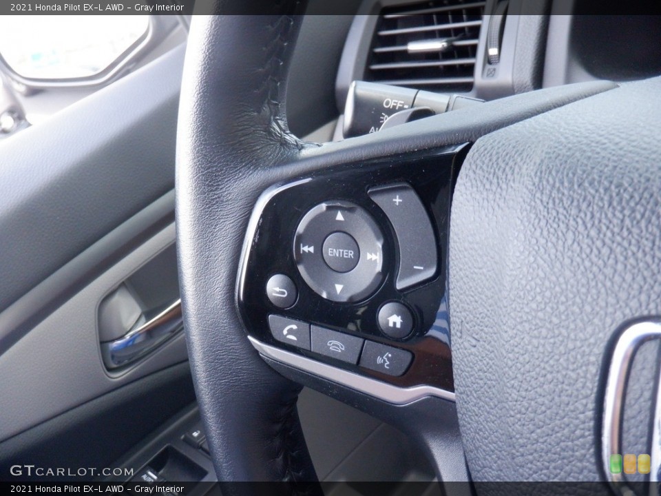 Gray Interior Steering Wheel for the 2021 Honda Pilot EX-L AWD #146465694