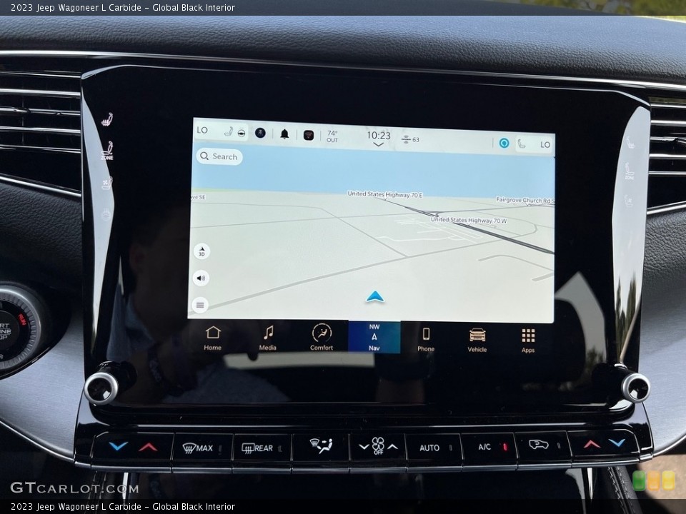 Global Black Interior Navigation for the 2023 Jeep Wagoneer L Carbide #146465745