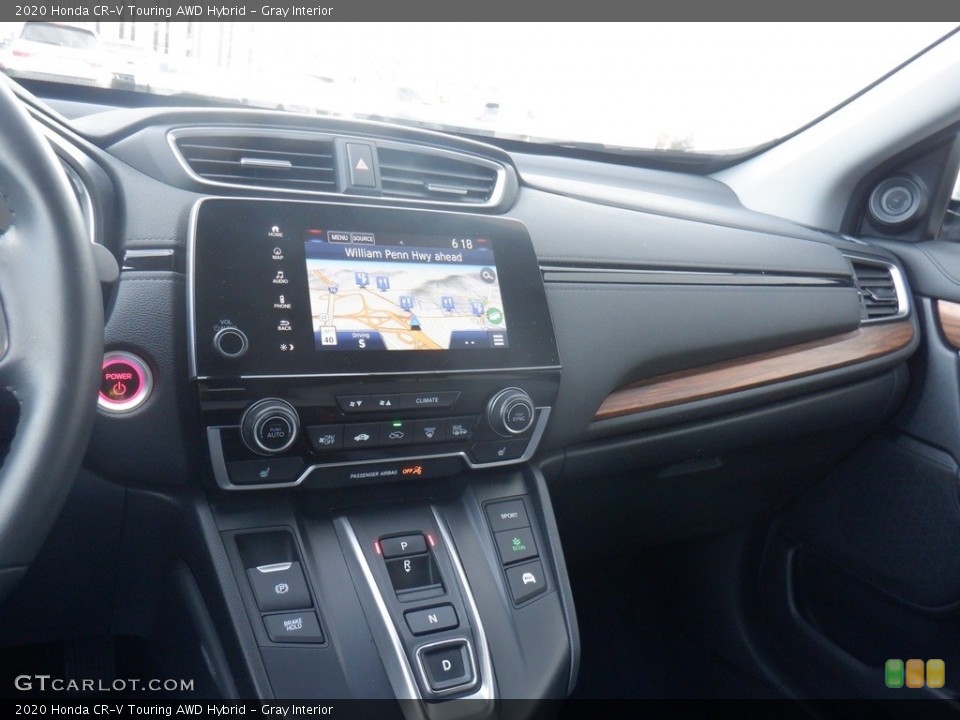Gray Interior Dashboard for the 2020 Honda CR-V Touring AWD Hybrid #146466060
