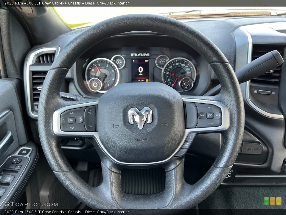 Diesel Gray/Black Interior Steering Wheel for the 2023 Ram 4500 SLT Crew Cab 4x4 Chassis #146466396