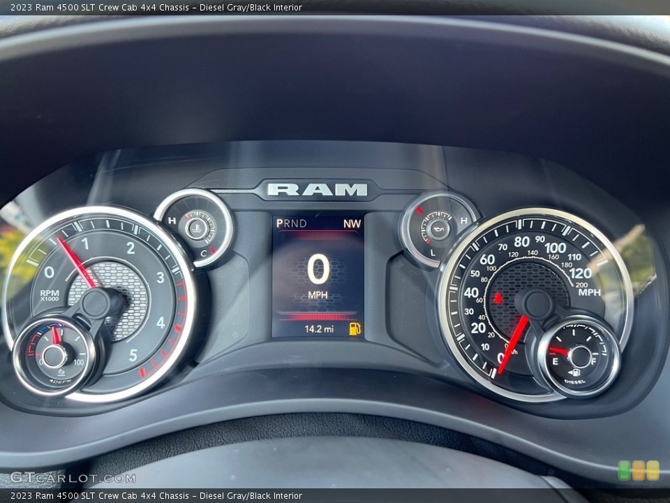 Diesel Gray/Black Interior Gauges for the 2023 Ram 4500 SLT Crew Cab 4x4 Chassis #146466406