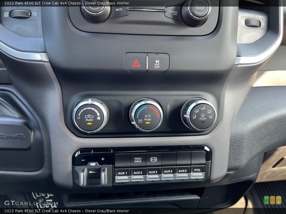 Diesel Gray/Black Interior Controls for the 2023 Ram 4500 SLT Crew Cab 4x4 Chassis #146466435