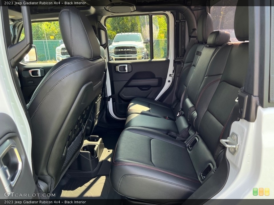 Black Interior Rear Seat for the 2023 Jeep Gladiator Rubicon 4x4 #146466753