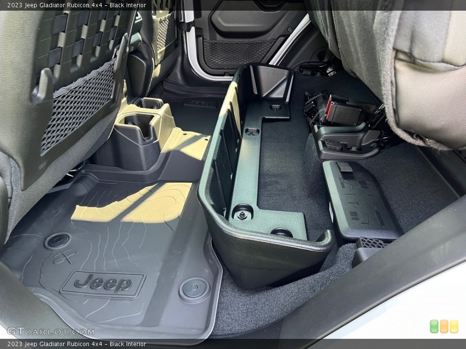 Black Interior Rear Seat for the 2023 Jeep Gladiator Rubicon 4x4 #146466756