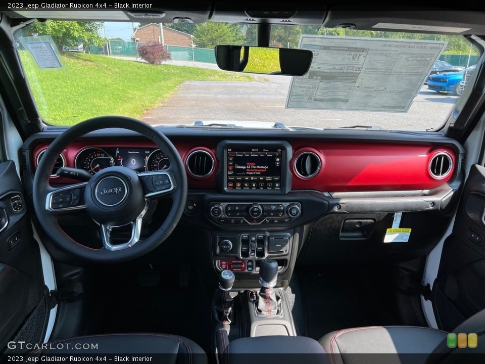 Black Interior Dashboard for the 2023 Jeep Gladiator Rubicon 4x4 #146466765