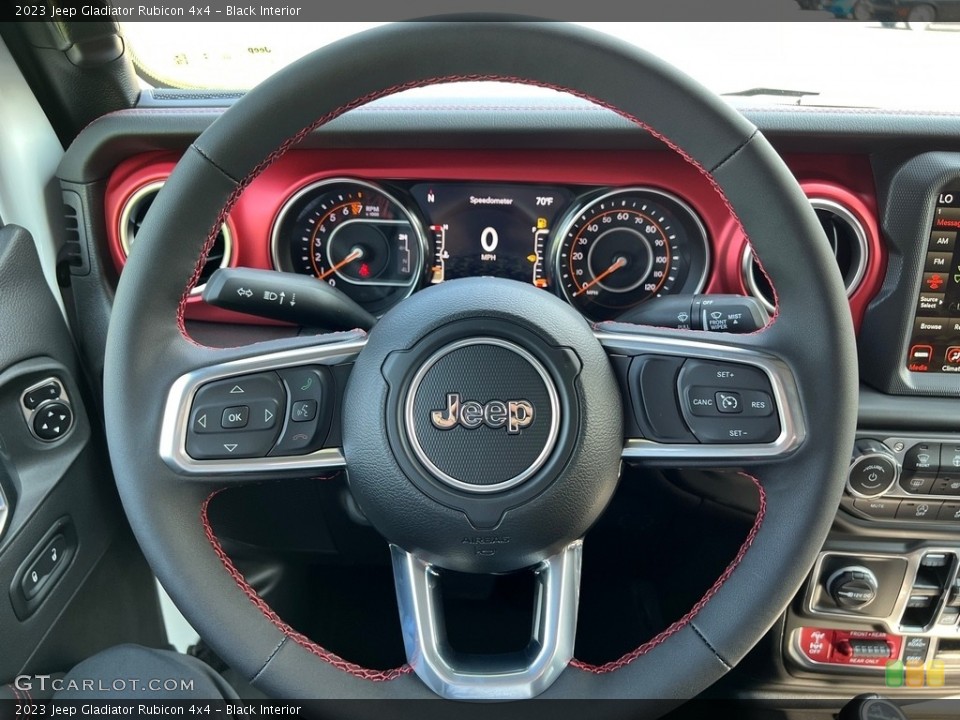 Black Interior Steering Wheel for the 2023 Jeep Gladiator Rubicon 4x4 #146466768