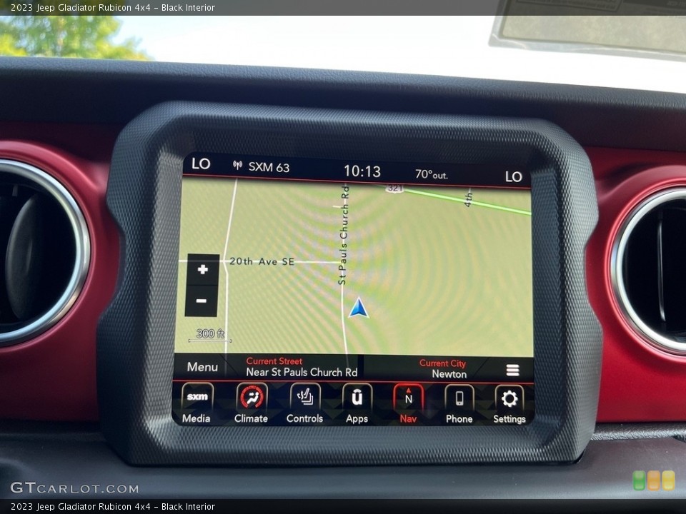 Black Interior Navigation for the 2023 Jeep Gladiator Rubicon 4x4 #146466780