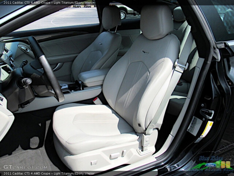 Light Titanium/Ebony Interior Front Seat for the 2011 Cadillac CTS 4 AWD Coupe #146467059