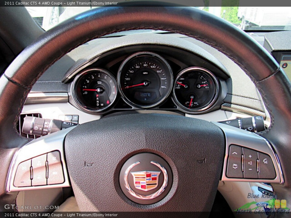 Light Titanium/Ebony Interior Steering Wheel for the 2011 Cadillac CTS 4 AWD Coupe #146467143