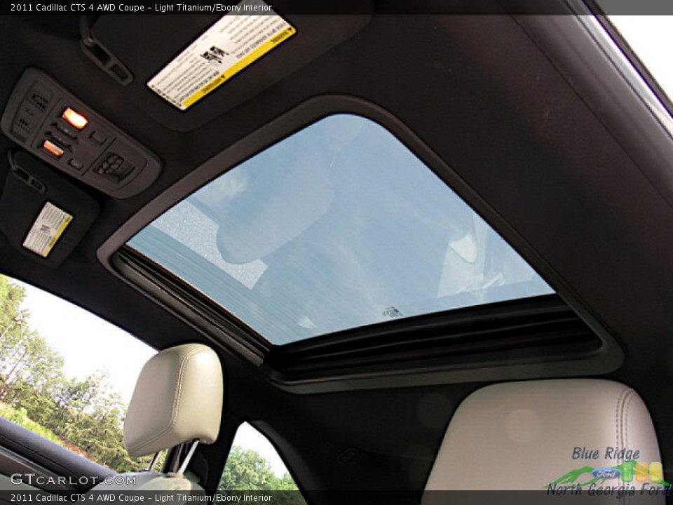 Light Titanium/Ebony Interior Sunroof for the 2011 Cadillac CTS 4 AWD Coupe #146467213