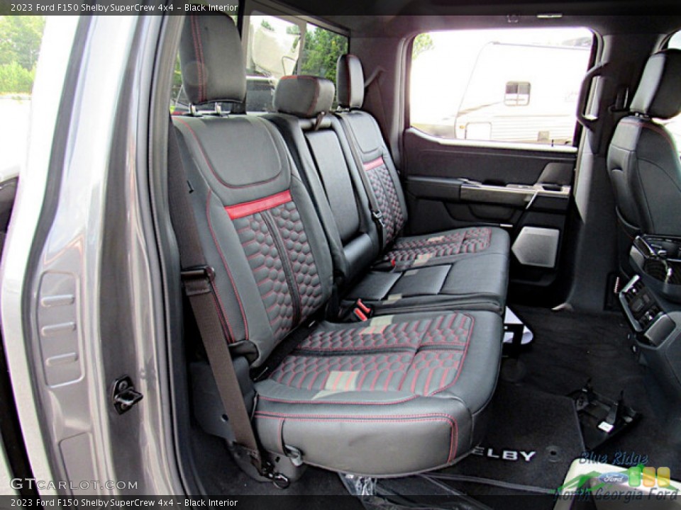 Black Interior Rear Seat for the 2023 Ford F150 Shelby SuperCrew 4x4 #146467542