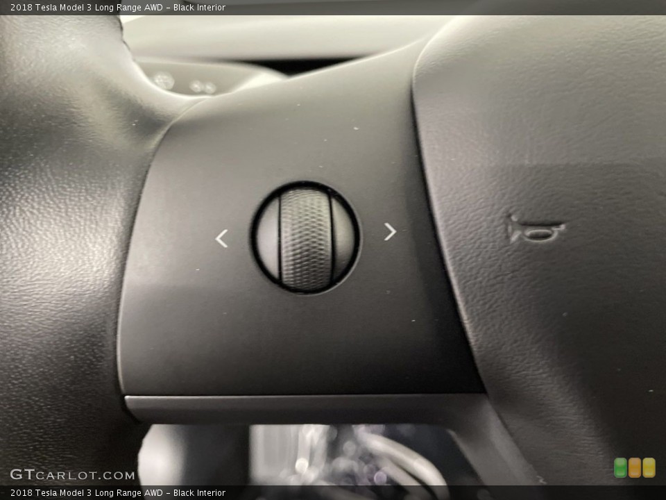 Black Interior Steering Wheel for the 2018 Tesla Model 3 Long Range AWD #146468471