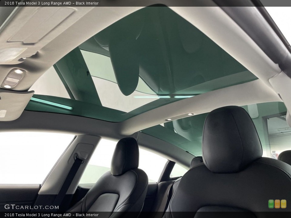 Black Interior Sunroof for the 2018 Tesla Model 3 Long Range AWD #146468658