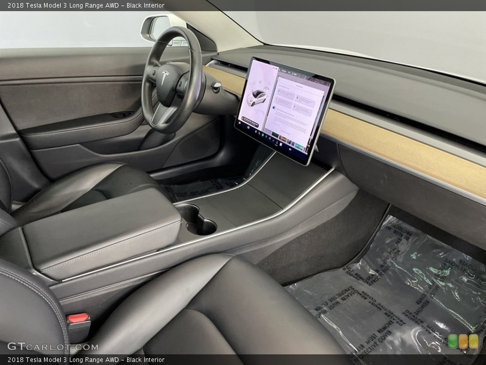 Black Interior Dashboard for the 2018 Tesla Model 3 Long Range AWD #146468699