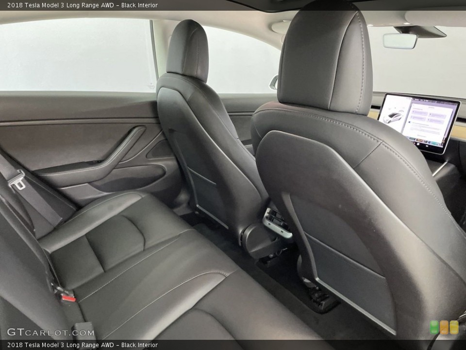 Black Interior Rear Seat for the 2018 Tesla Model 3 Long Range AWD #146468758
