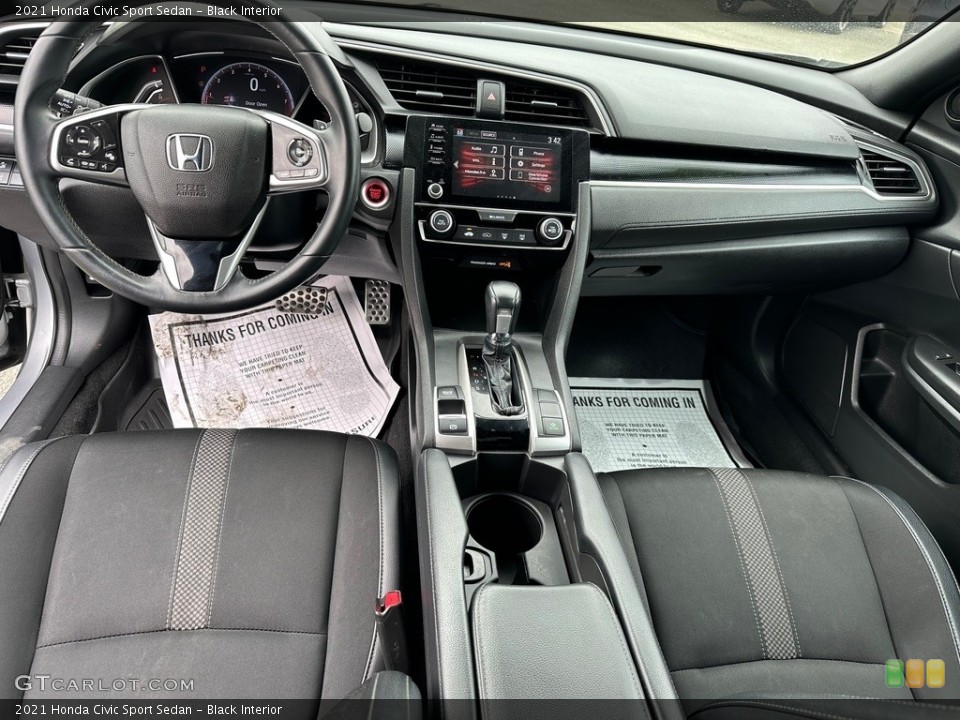 Black Interior Dashboard for the 2021 Honda Civic Sport Sedan #146469662