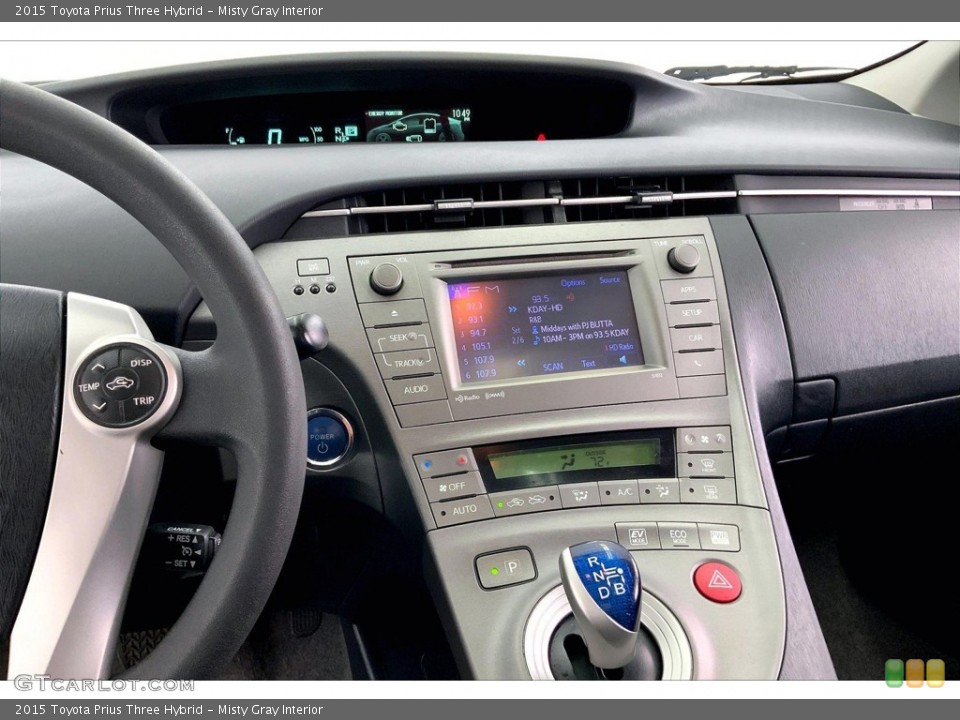 Misty Gray Interior Controls for the 2015 Toyota Prius Three Hybrid #146470459