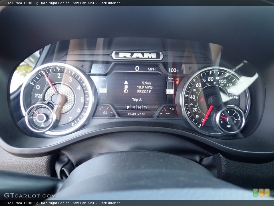 Black Interior Gauges for the 2023 Ram 1500 Big Horn Night Edition Crew Cab 4x4 #146470502
