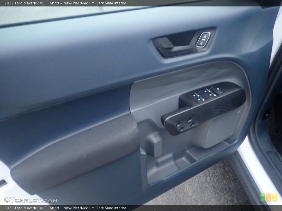 Navy Pier/Medium Dark Slate Interior Door Panel for the 2022 Ford Maverick XLT Hybrid #146470508