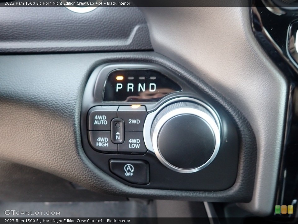 Black Interior Transmission for the 2023 Ram 1500 Big Horn Night Edition Crew Cab 4x4 #146470523