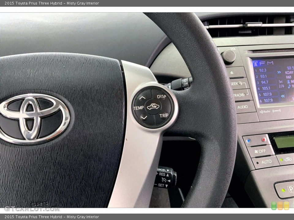 Misty Gray Interior Steering Wheel for the 2015 Toyota Prius Three Hybrid #146470676