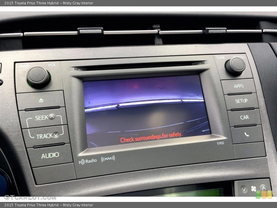 Misty Gray Interior Controls for the 2015 Toyota Prius Three Hybrid #146470717