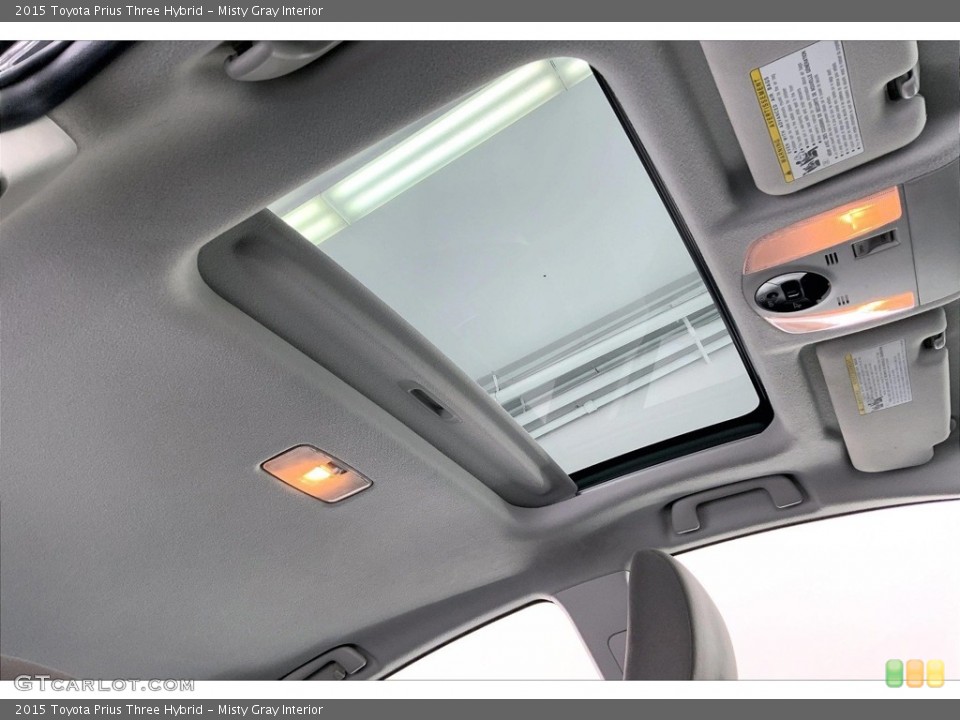 Misty Gray Interior Sunroof for the 2015 Toyota Prius Three Hybrid #146470729