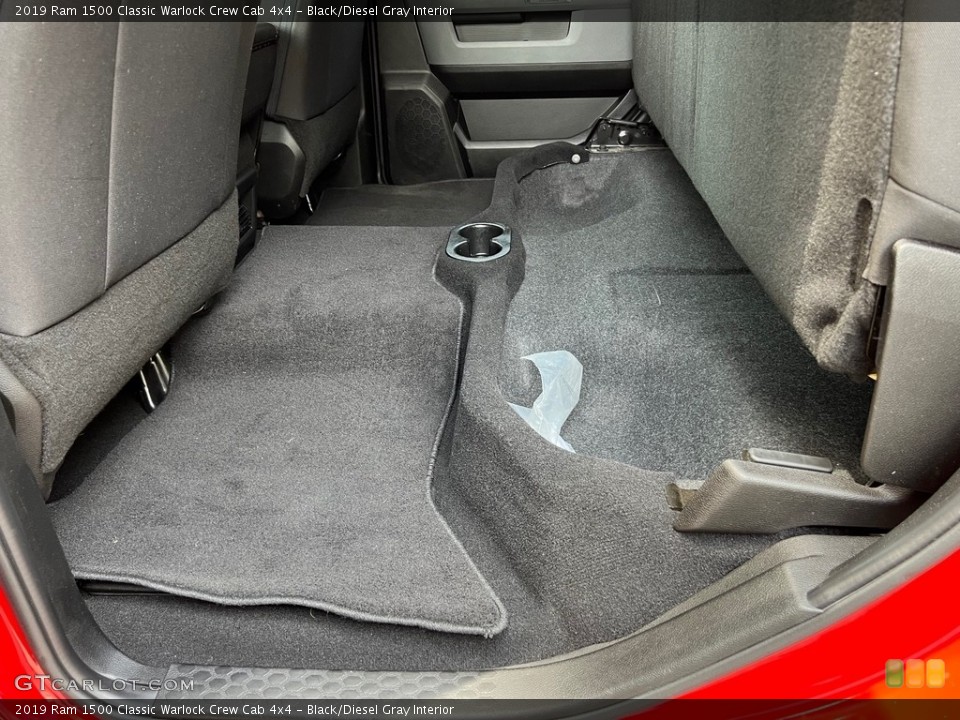 Black/Diesel Gray Interior Rear Seat for the 2019 Ram 1500 Classic Warlock Crew Cab 4x4 #146470925
