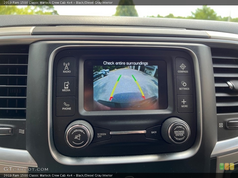 Black/Diesel Gray Interior Controls for the 2019 Ram 1500 Classic Warlock Crew Cab 4x4 #146471006