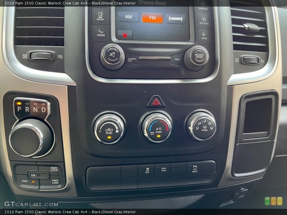 Black/Diesel Gray Interior Controls for the 2019 Ram 1500 Classic Warlock Crew Cab 4x4 #146471015