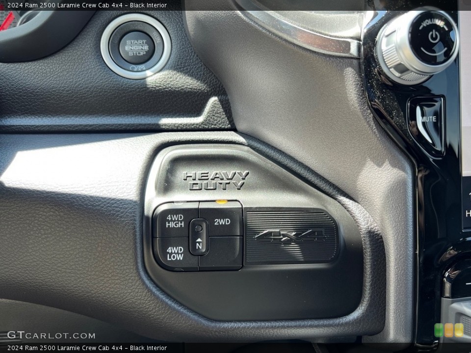 Black Interior Controls for the 2024 Ram 2500 Laramie Crew Cab 4x4 #146471231