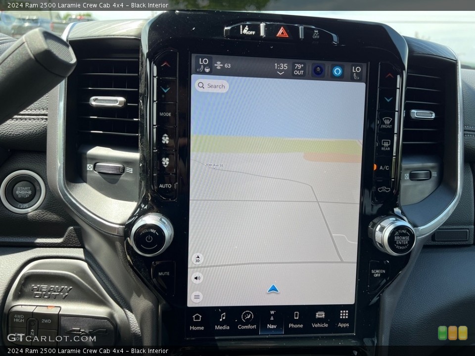 Black Interior Navigation for the 2024 Ram 2500 Laramie Crew Cab 4x4 #146471237