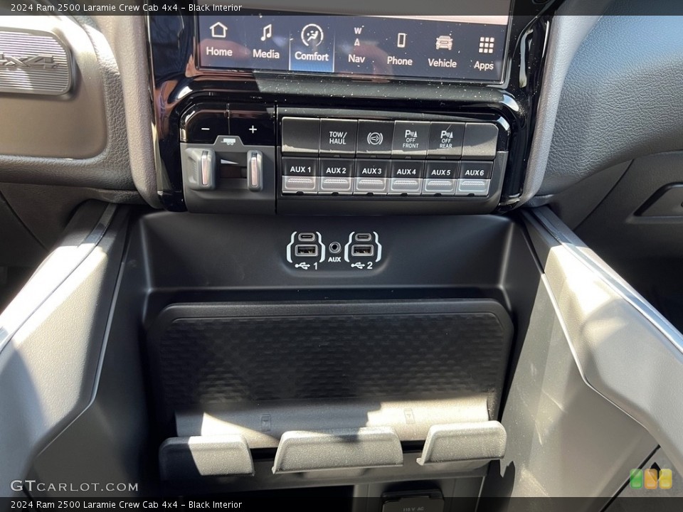Black Interior Controls for the 2024 Ram 2500 Laramie Crew Cab 4x4 #146471255