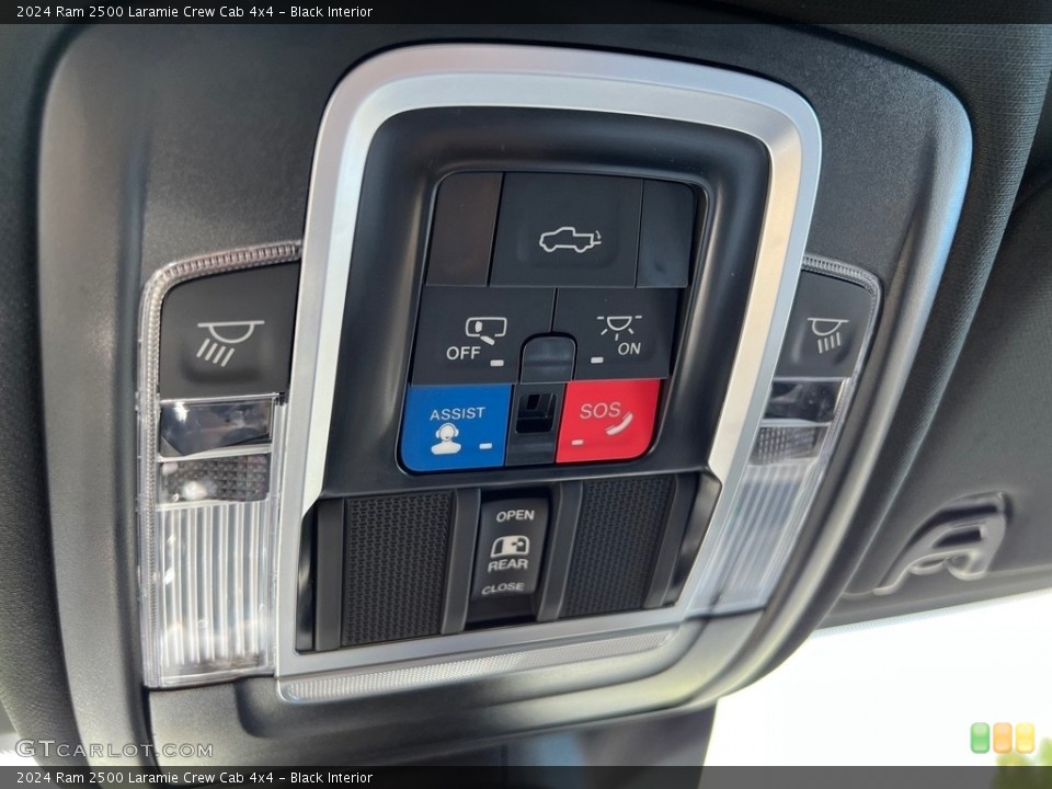 Black Interior Controls for the 2024 Ram 2500 Laramie Crew Cab 4x4 #146471267