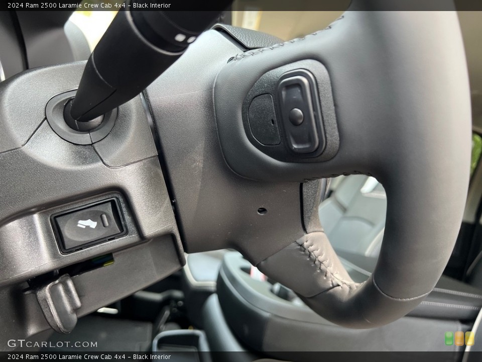 Black Interior Steering Wheel for the 2024 Ram 2500 Laramie Crew Cab 4x4 #146471318